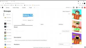 MAtrix TV   Roblox groups