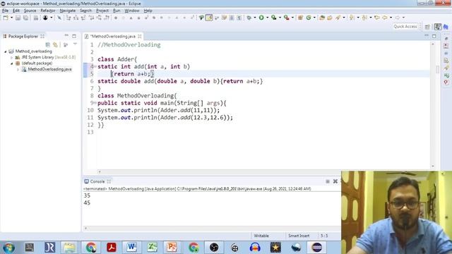 Method overloading in java | Practical programs on method overloading | Notes Available