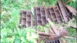 Коп металлолома на урочище. Тракторная яма - 500кг.