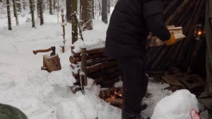 Solo Bushcraft Winter Camping - The Christmas Ambience - Merry Christmas and Happy New Year 2023!