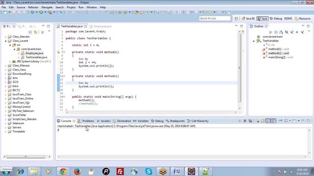 SELENIUM Class 1 - Data types, Variables and Arrays in JAVA