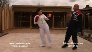 Kickboxing basics - Lesson 20 Jab, Cross, Hook, side kick twice