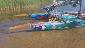 Самодельный парусный катамаран полевой аналог Торнадо Фальшкорма.