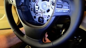 BMW F10 steering wheel & airbag removal 5 series