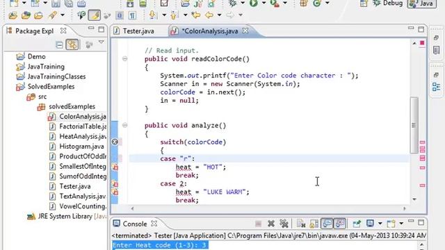 #35 Color Code Analysis Java Program || Core Java in Tamil