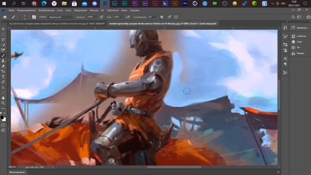 КАК СКЛЕИТЬ ДВЕ ФОТОГРАФИИ В ФОТОШОПЕ / КАК ОБЪЕДИНИТЬ ДВЕ КАРТИНКИ В ОДНУ В PHOTOSHOP