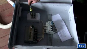 Реставрация железного ящика для электросчетчика