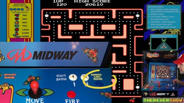 Ms PACMAN/GALAGA 20yr Reunion 3/4 scale Arcade- ONE OF A KIND!!! смотреть онлайн