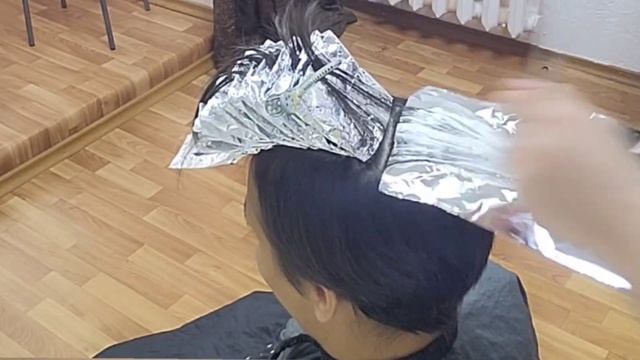 Highlighting of hair. Hair toning.