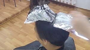 Highlighting of hair. Hair toning.
