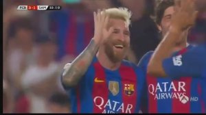 Гол Лионеля Месси Барселона - Сампдориия 3-1   10.08.2016