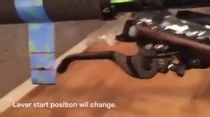 Shimano lever free-stroke, how to adjust.