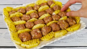 Красивый и вкусный ужин из фарша и картошки. Легко и быстро