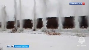 В Башкирии на реке Ай прошли взрывные работы