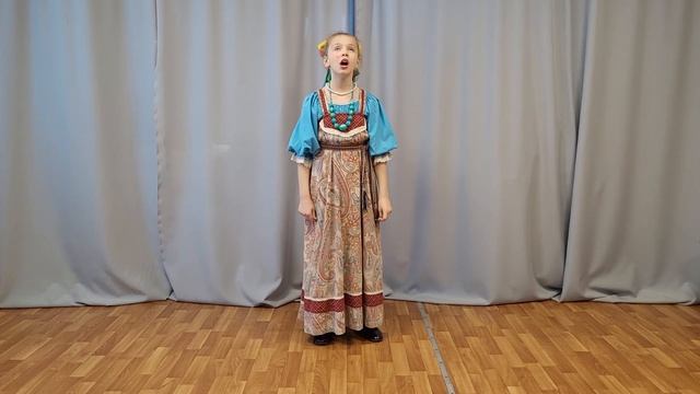 Арина Прудник 9 лет фольклорная этнографическая сказка "Как мужик берёзу сёк" смотреть онлайн