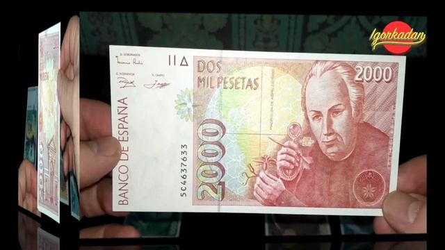 Банкноты Испании. Испанская песета 1992(1996) гг. Самая красивая коллекция банкнот до введения ЕВРО смотреть онлайн