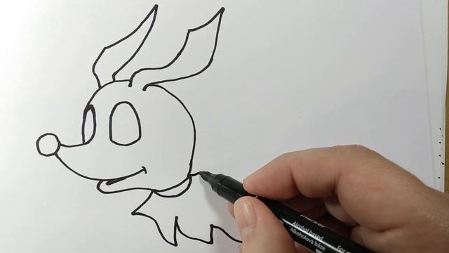 Как нарисовать призрак собаки ЗЕРО из Кошмар перед Рождеством смотреть онлайн