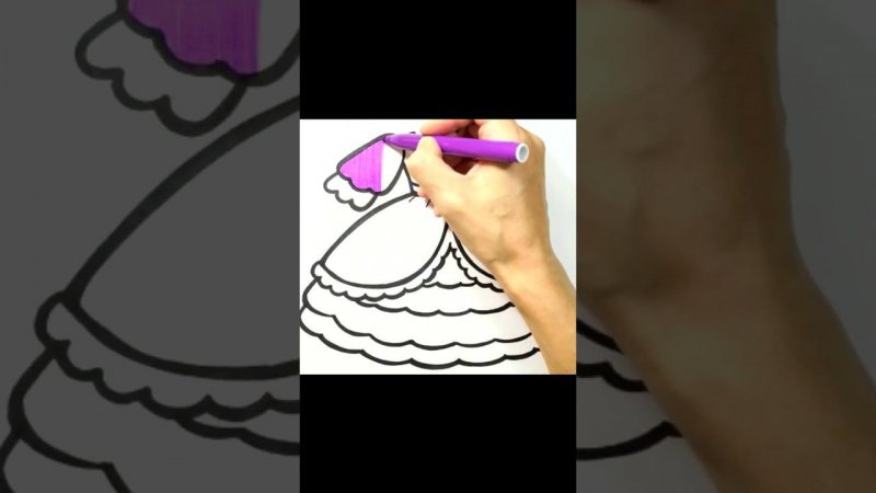 How to draw a ball gown