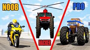 NOOB vs PRO vs HACKER #2- Beamng drive
