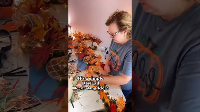 How to make an easy fall garland to decorate your home ?