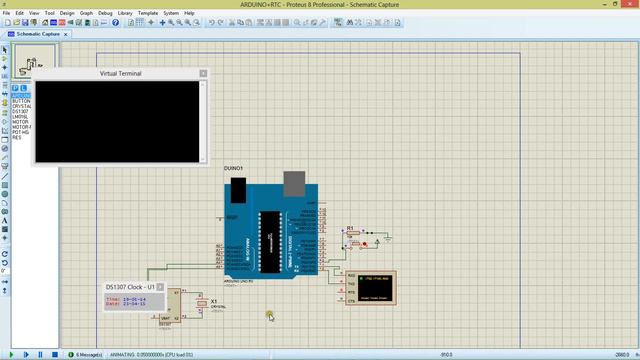 ARDUINO UNO WITH REAL TIME CLOCK (RTC) DS1307 IN PROTEUS смотреть онлайн