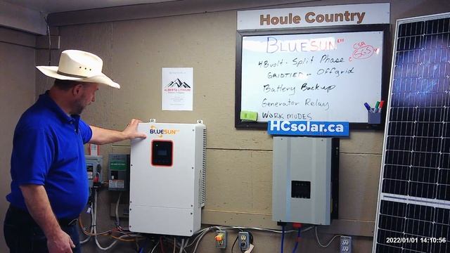 NEW technology! Bluesun 12 kw Hybrid Inverter overview. смотреть онлайн