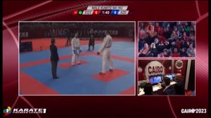 Fantastic fight | Фантастический бой | Mahmoud Badawy vs. Asiman Gurbanli | karate WKF