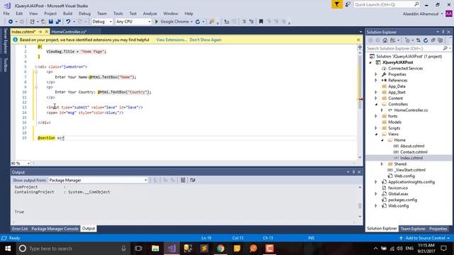 ASP NET MVC JQuery AJAX Post part1 - смотреть видео онлайн от ...