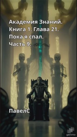 Академия Знаний. Книга 1. Глава 21. Пока я спал. Часть 9.