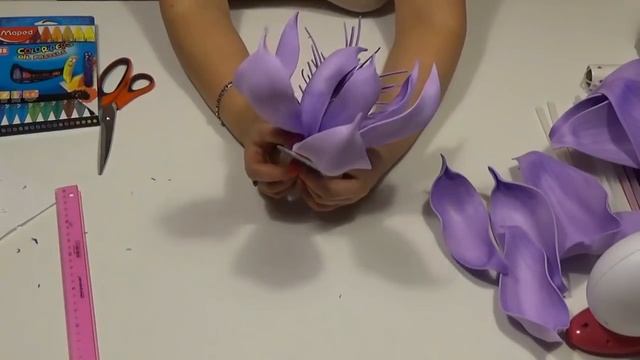 Магнолия из фоамирана 2 мм смотреть онлайн