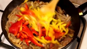жаркое из говяжьей печени как быстро приготовить говяжью печень ,нежная говяжья печень