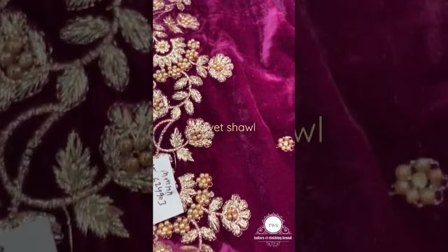 new velvet shawl | वेल्वेट शॉल | shawl design | fancy shawl #short #velvetshawls #shawl