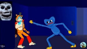 Реакция на Сирена Студио Глэм-рок Фредди защищает Грегори от Хаги Ваги 👍