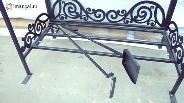 Мангал для дачи с крышей разборный МКРМ [Интернет-магазин 1mangal.ru (1Мангал)] смотреть онлайн