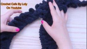 Alize Puffy Poncho Shawl For Women| طريقة شال نسائي خيط إليز بافي