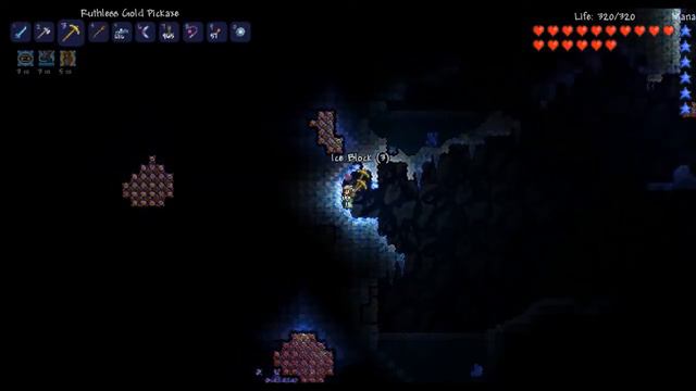 Terraria 1.2 (blind) part 18: Adventures of the Underground Snow Biome смотреть онлайн