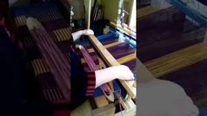 Ткачество половика на даче