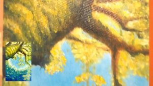 Лучи солнца маслом/ Этапы создания/ Живопись маслом/ Oil painting