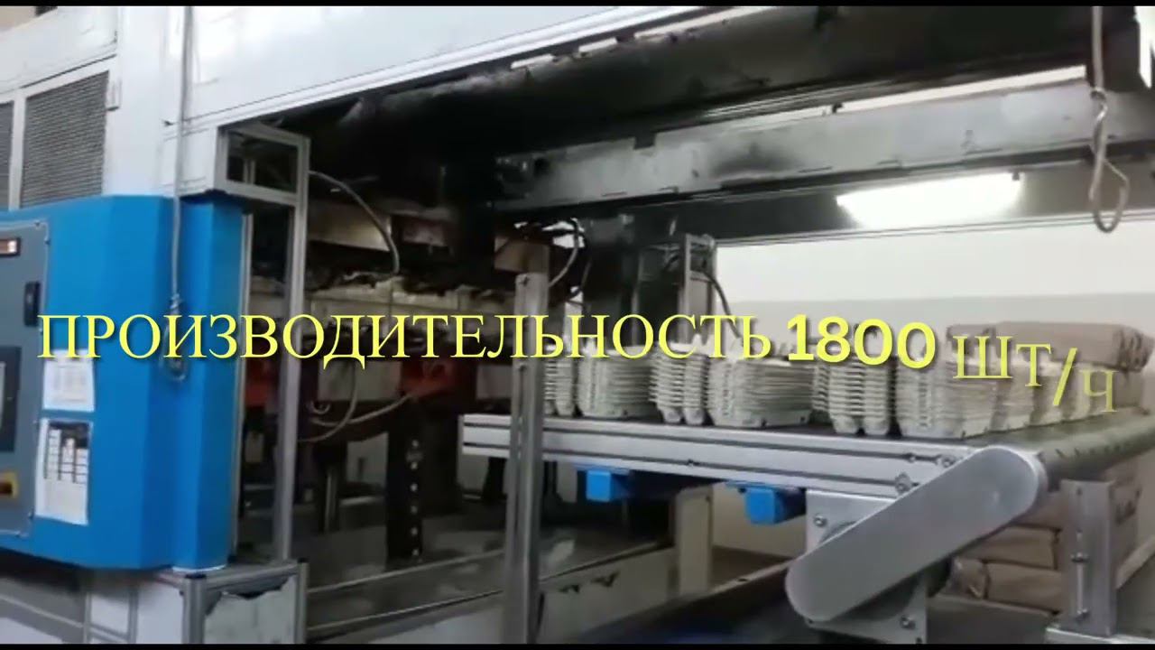 Линия производства упаковки для яиц без сушильной камеры