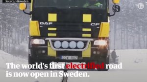 В Швеции построили дорогу, заряжающую электромобили 