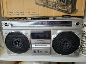 Magnavox D8120 AM FM Stereo Radio Cassette Recorder.