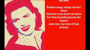 PATSY CLINE SAN ANTONIO ROSE lyrics