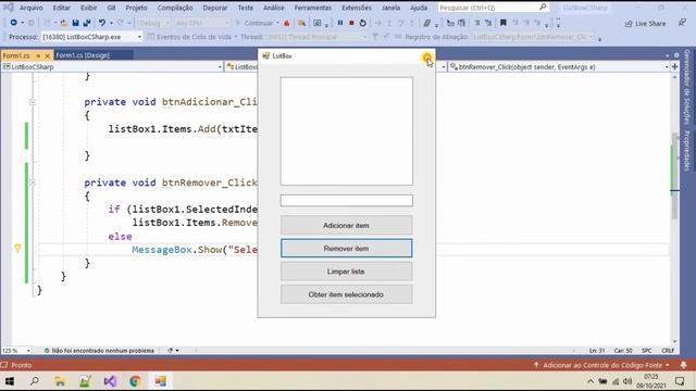 C#, o controle ListBox. Visual Studio 2019 смотреть онлайн