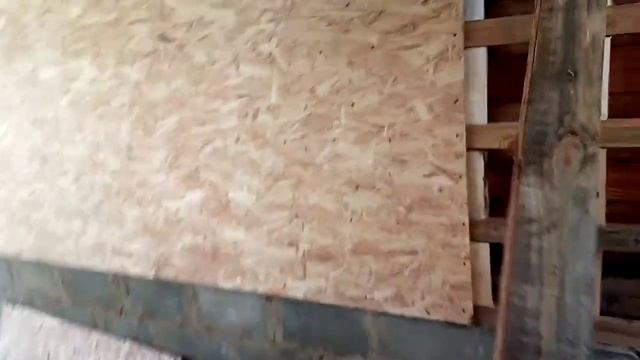 Строительство деревенского гаража из брусков и ОСБ листа.Обрешетка под ОСБ лист рейками и саморезам смотреть онлайн