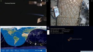 International Space Station NASA Live View With Map - 767 - 2020-06-16