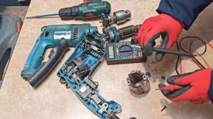 17 лет без ремонта ? Дрель Makita HP-1620 Почему в мастерской??