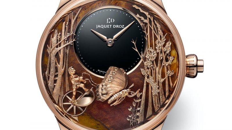 @JAQUET_DROZ : 150 MILLIONS D'ANNÉES SUR LE CADRAN •• Loving Butterfly Automaton