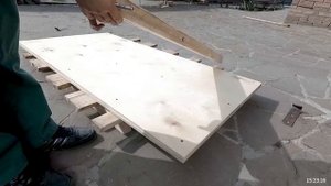 Садовый стол своими руками. Надёжный и очень простой стол.