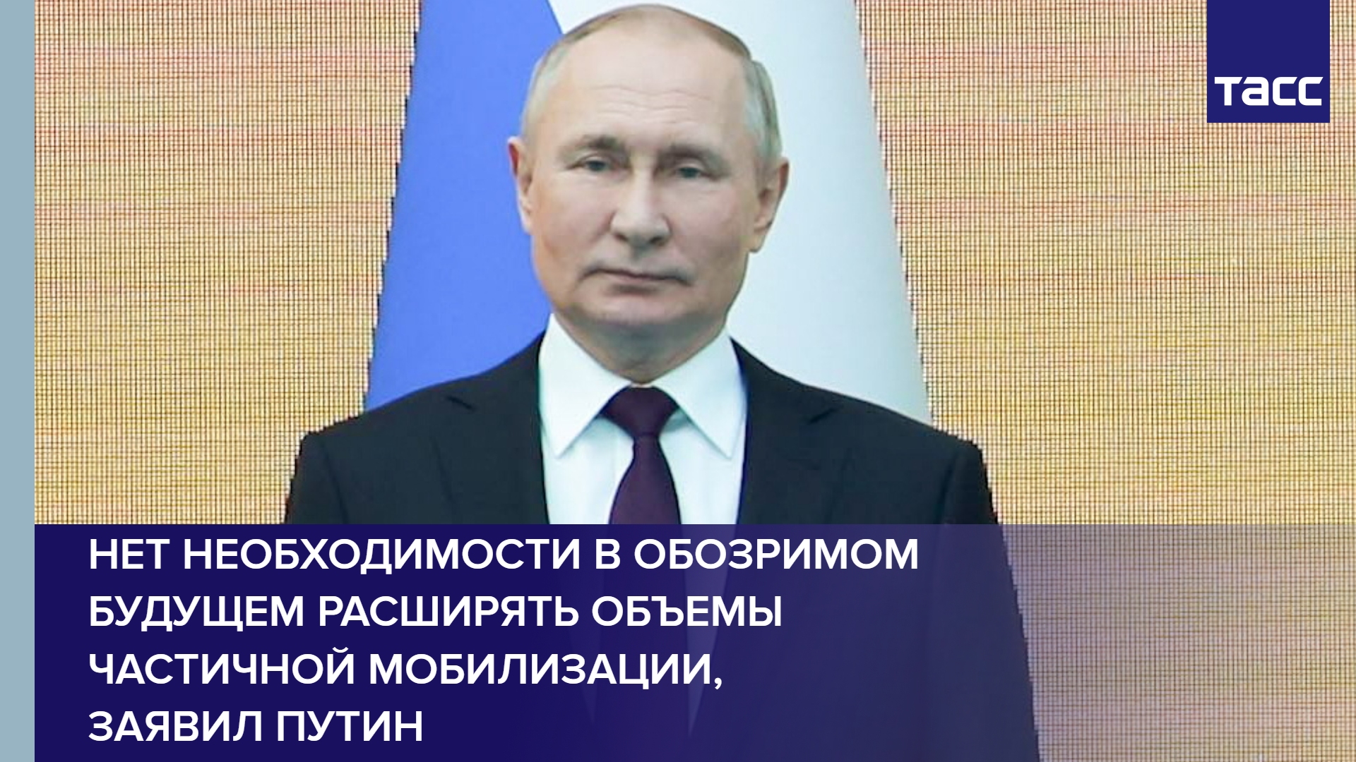 Нет необходимости в обозримом будущем расширять объемы частичной мобилизации, заявил Путин #shorts