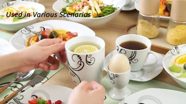 Сервиз фарфоровый на 6 персон, Набор столовой посуды смотреть онлайн